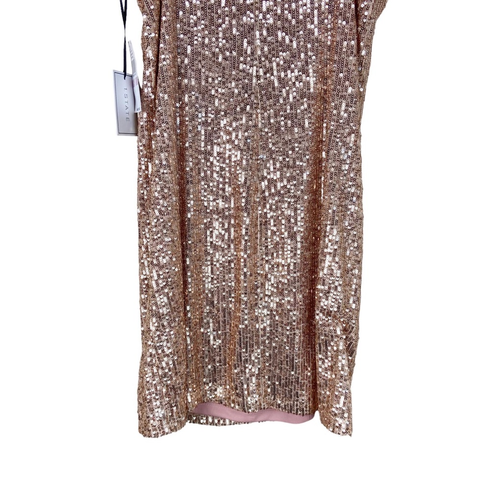 1.STATE Rose Sequin Slip Mini Dress V-Neck Party Cocktail Size 6 NWT - Picture 7 of 11